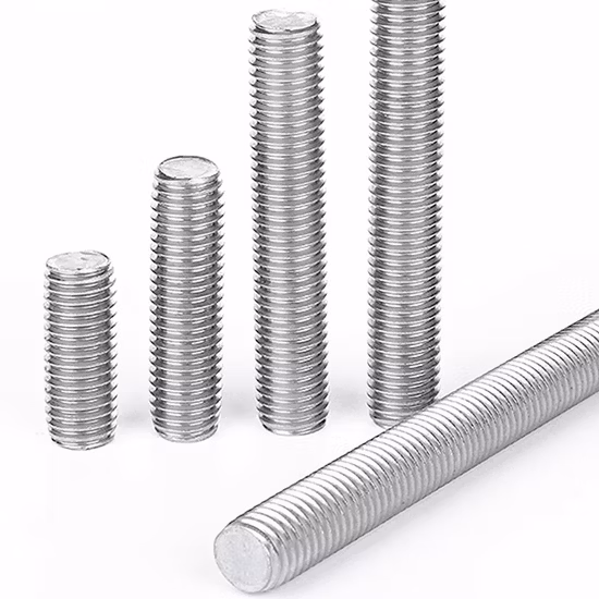 Parafuso de parafuso prisioneiro DIN975 316 Barra de linha de aço inoxidável 304 Barra de parafusos Rod rosqueado completo