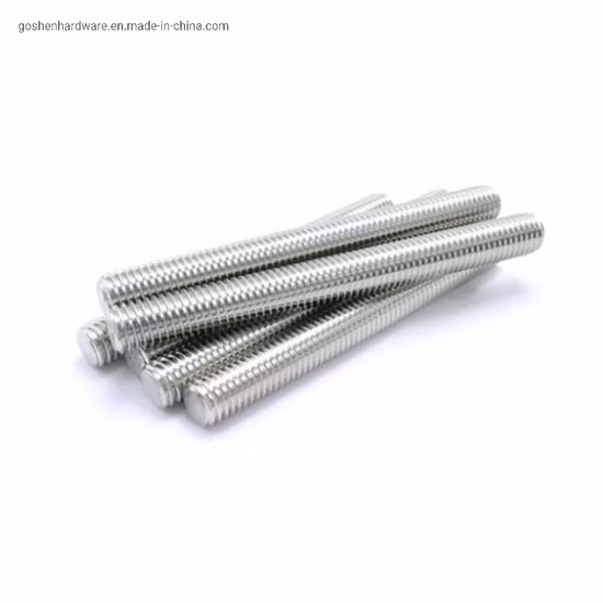 Hastes de rosca SS304 ou SS316 de aço inoxidável A2 A4 DIN975 M2